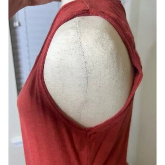 Max Studio Midi Dress Size Large Burnt Orange - Picture 5 of 6